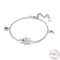 Bracelet bohème main de Fatima en argent regardé 925 pour femme, plume colorée, cadeau original, nouveau