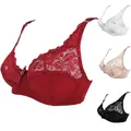 Soutien-gorge à armatures en dentelle pour femme brassière sexy sans rembourrage soutien-gorge en