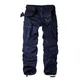 AKARMY-Pantalon Cargo Décontracté pour Homme Camouflage Militaire Pantalon de Travail 8 Poches