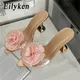 Eilyken-Escarpins transparents en PVC pour femmes pantoufles de styliste pour fête de mariage