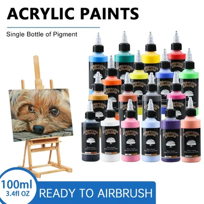 SAGUD-Peinture acrylique pour aérographe bricolage à la main 100 ml/bouteille encre pour