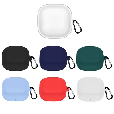 Protective Cover Carrying Case With Hook Silicone Case Compatible With Samsung Galaxy Buds 2 Live