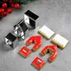 3Pcs/Set Mini House Cookie Cutters DIY Stainless Steel Gingerbread House Fondant Biscuit Cutter Cake