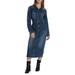 Nora Long Sleeve Denim Maxi Shirtdress