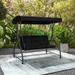 Costway 3-Seat Outdoor Converting Patio Swing Glider Adjustable Canopy - See Details