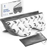 Warm Eye Compress Mask For Dry Eyes - Heated Eye Mask - Perfect Moist Heat Hot Eye Compress For Dry Eyes Stye Eye Treatment Blepharitis Eye Treatment Sinus Relief & Sleep Face Mask