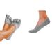 Therapeutic Invisible Gel Heel Toe Socks 2 Pairs of No Sweat