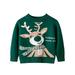 Christmas Kintted Sweater for Baby Girls Boys Cute Deer Soft Long Sleeve Warm Pullover Unisex Sizes 1-6Y