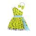 Tosmy Toddler Kids Caveman Girl Clothes Dog Bones Historical Cave Girl Dress Mesh Tulle Dress Princess Outfits Kids Party Dress