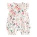 Girl Outfits Pink Crushed Floral Fly Sleeve Outside Casual and Comfortable Clothes