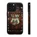 Retro Route 66 Phone Case -Tough Cases