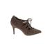 Corso Como Heels: Brown Print Shoes - Women's Size 9 - Almond Toe