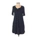 Red Saks Fifth Avenue Casual Dress: Blue Dresses - Women's Size Small