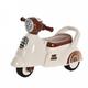 HOMCOM Baby Ride-On Car Pusher Stroller Storage Lights Horn Music 3 Wheels White