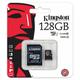Kingston 128 GB microSDXC - Class 10/UHS-I - 45 MB/s Read - 10 MB/s Write