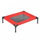 Pawhut Pet Raised Bed Elevated Cool Cot Home Camping Basket Breathable M Red
