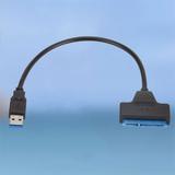 Hard Drive Cable SATA to USB Hard Drive Cable USB 3.0 Transmission Easy Drive Line USB SATA Adapter for 2.5 1.8 HDD Drives (Black)