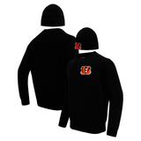 Men's Pro Standard Black Cincinnati Bengals Crewneck Pullover Sweater & Cuffed Knit Hat Box Gift Set