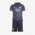 adidas Real Madrid 23 24 Little Kids Away Kit