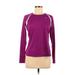 Nike Active T-Shirt: Purple Color Block Activewear - Women's Size Medium