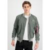 Bomberjacke ALPHA INDUSTRIES "MA-1 TTC Light Bomberjacke", Herren, Gr. M, grün (vintage grün, silber), Obermaterial: 100% Nylon, Futter: 100% Nylon, Jacken
