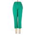 Evan Picone Dress Pants - High Rise: Green Bottoms - Women's Size 8 Petite