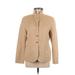 Escada Blazer Jacket: Below Hip Tan Solid Jackets & Outerwear - Women's Size 42