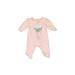 Child of Mine by Carter's Long Sleeve Outfit: Pink Bottoms - Size Newborn