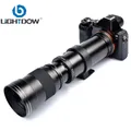 Lightdow Super Téléobjectif Zoom Manuel Objectif 420-800mm F8.3-16 Avec Adaptateur Anneau T2 pour