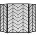 Mercer41 Reanetta Single Steel Fireplace Screen Steel in Gray | 52 H x 31 W x 31 D in | Wayfair A7710D6A8AA347588D41E94BD45C853F