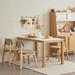 Corrigan Studio® Lucine Rectangular Dining Set Wood in Brown/White | 29.52 H x 31.49 W x 55.11 D in | Wayfair 5ADCCF125E4F4BF1B09E36AF608EEBE8