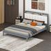 Latitude Run® Illugi Queen Low Profile Storage Platform Bed Upholstered/Linen in Gray | 39.4 H x 62 W x 85.2 D in | Wayfair