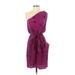 Rebecca Taylor Casual Dress Open Neckline Sleeveless: Purple Dresses - Women's Size 2