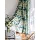 Lily flower Patterns Green Curtains Retro Curtains Vintage Living room Curtains Rustic Curtain Boho Bedroom Curtain Home Decoration Curtains