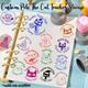 Personalise Stamps Self Inking Stamp Custom Teacher Stamps Elephant & Piggie Stamps Teacher Stamps Pete The Cat Stamp for Grade Teacher Gift