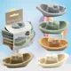 Baby Bath Toys Stacking Boat Toys Colorful Early Education Intelligence Gift Boat-shaped Stacked Cup