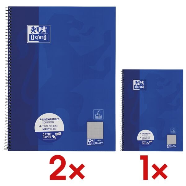 Oxford 2+1 Oxford Collegeblock A4 kariert weiß Image