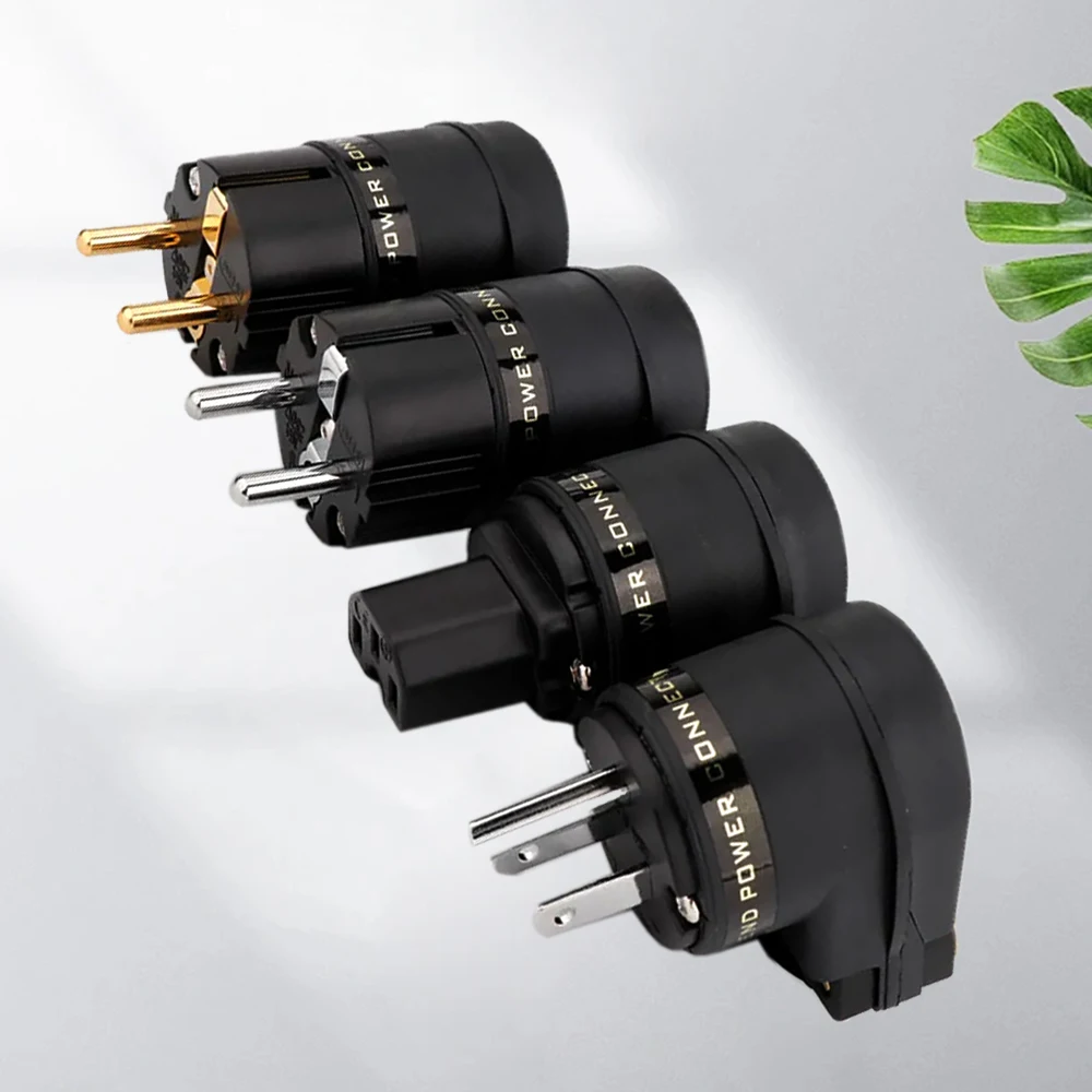 HiFi 90-Grad verstellbarer EU-Schuko-Stecker US IEC C15 Buchse 7-poliger L-förmiger rechtwinkliger Stecker für Steckeradapter Image