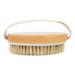 TERGAYEE Natural Bristles Wooden Dry Brushing Body Brush Hand Size Bath & Shower Body Exfoliating Brush Handheld Shower Brush Back Scrubber for Exfoliating Cellulite and Detox