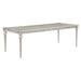 Nive 78- 96 Inch Dining Table with Extension Leaf, Faux Diamond Inlay, Silver