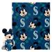 MLB Mariners Pitch Crazy Mickey Hugger Pillow & Silk Touch Throw Set