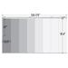 InStyleDesign Ashy Lattice 8-Panel Single Rail White Panel Track Extendable 130"-175"W x 94"H, Panel width 23.5"