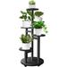 5 Tiered Tall Plant Stand for Indoor, Wood Plant Shelf Corner Display Rack
