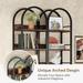Tall Arched Bookcase, 78.7" 6 Tiers Bookshelf