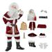 Quealent Boys Childrenscostume Male Big Kid 4 Month Old Clothes Boy Children s Santa Suit Kids Christmas Party Set Of 12 Baby Girl (Red 5-6 Years)