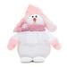 Pink/blue Snowman Plush for Doll 23x21x11cm Exquisite Appearance Snowman Figure Toy for Children Son Daughter on Christm