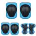 Realyc 6Pcs Thickened Drop-resistant Child Pads Set Curved Design Wrist Support Guard Elbow Knee Pads Set for Skateboarding