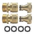 Nomeni Garden Tools Brass Fitting Garden Quick Connector Connect Garden Quick Water Hose Solid Hose Patio & Garden