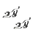 Home Personalized decor Table sculptures Personalized decor metal 2PCS Decoration Gift Dog Minimalist Arts Sculpture Personalized Gift Metal Decoration