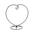 WINOMO Heart Shaped Ornament Display Stand Iron Hanging Stand Rack Holder for Hanging Glass Globe Air Plant Terrarium Witch Ball Christmas Ornament and Home Wedding Decoration (Black)